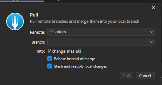 rebase instead of merge